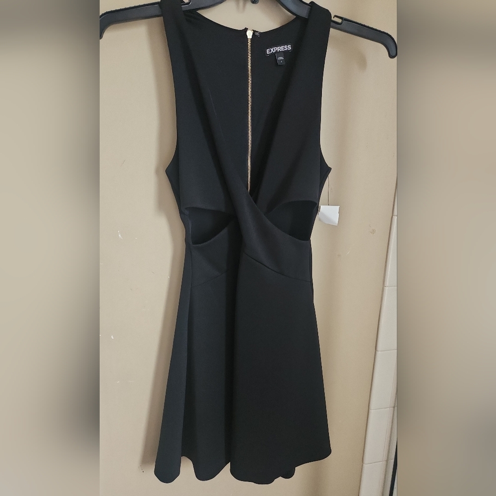 Express Black Sleeveless Mini Dress